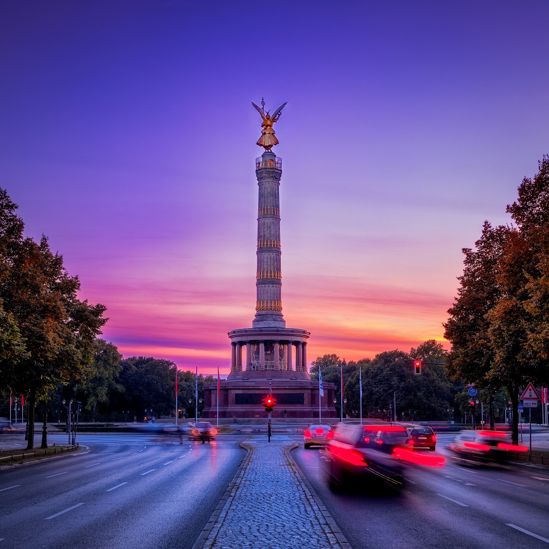 Siegessäule im Abendlicht
