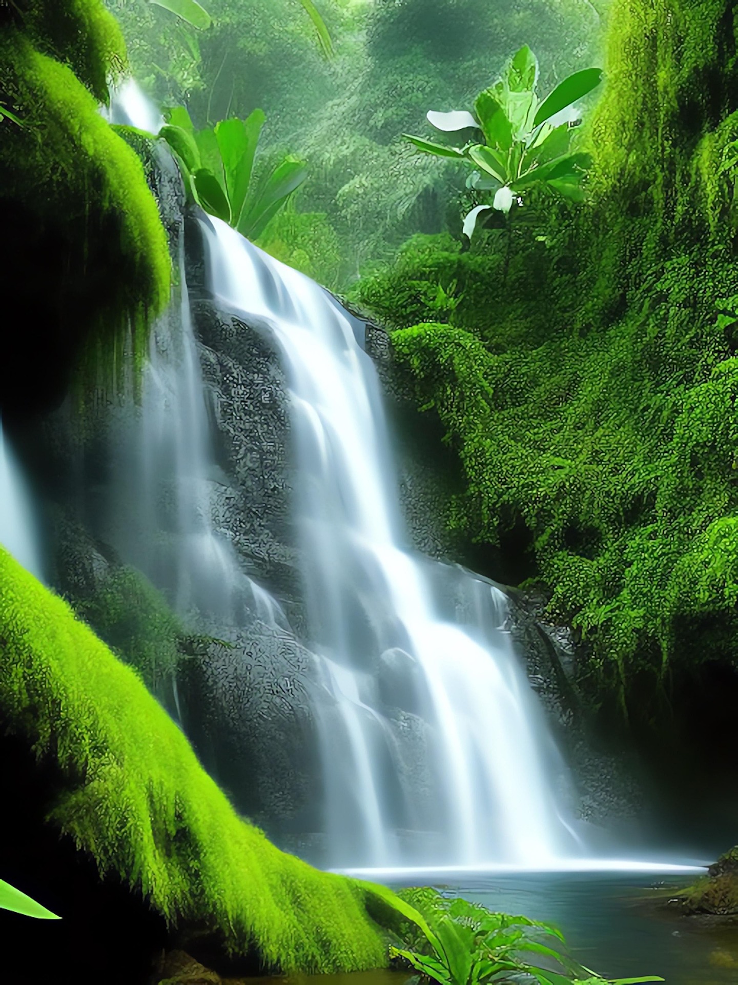 Wasserfall im Regenwald